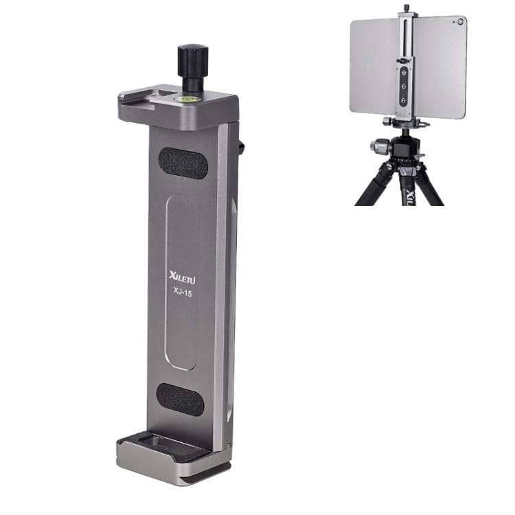 Xiletu Xj15 Desktop Tripod Mount for Tablet PCs and Phones (Silver Grey)