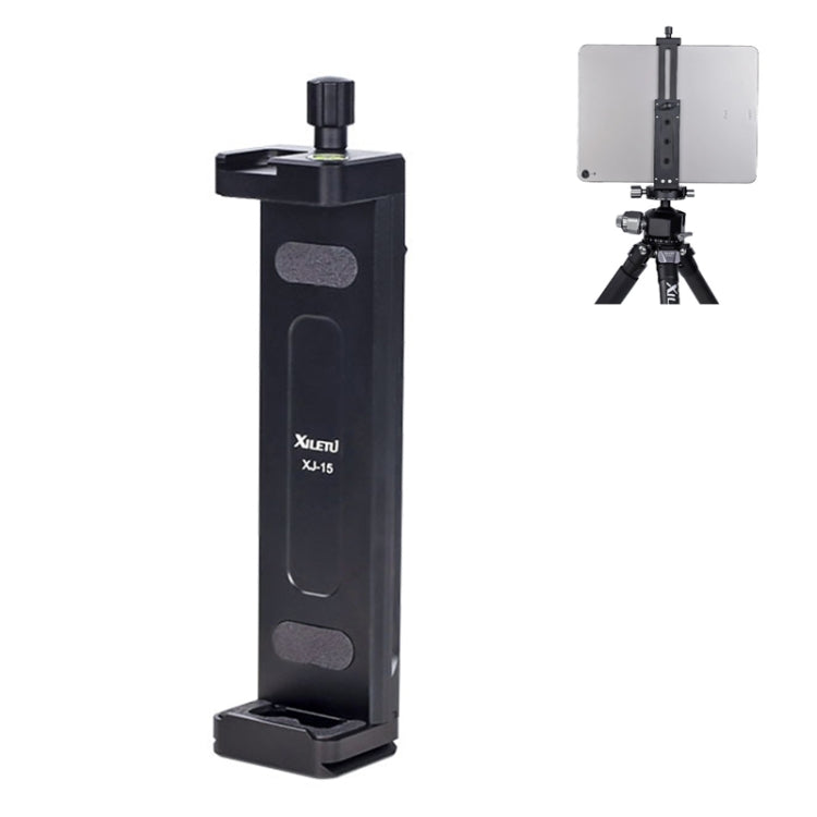 Xiletu Xj15 Universal Tablet and Phone Tripod Mount with Cold Shoe Base (Black)