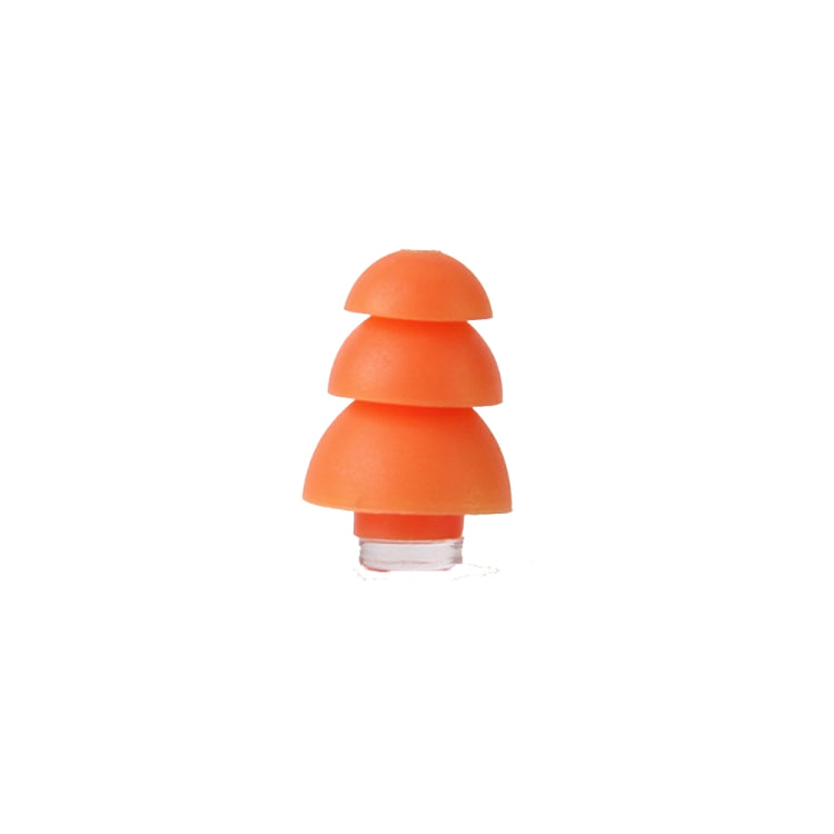 Silicone Anti-Noise Sleep Earplugs for Industrial Noise Cancelling (Orange)
