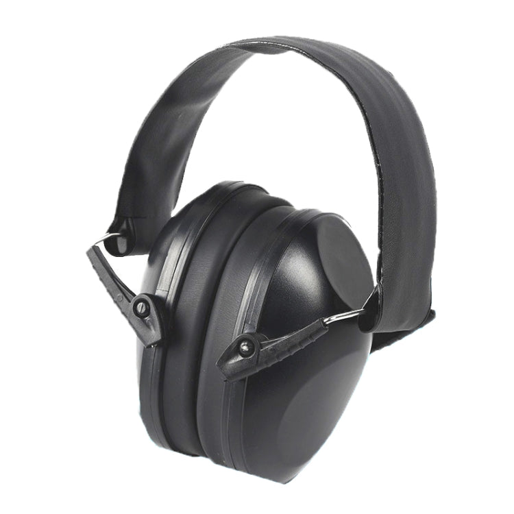 Black Noise-Cancelling Earmuffs for Sleep, Shooting, and Industry