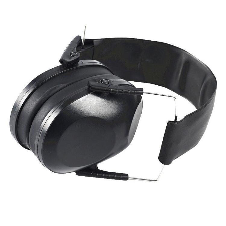 Black Noise-Cancelling Earmuffs for Sleep, Shooting, and Industry