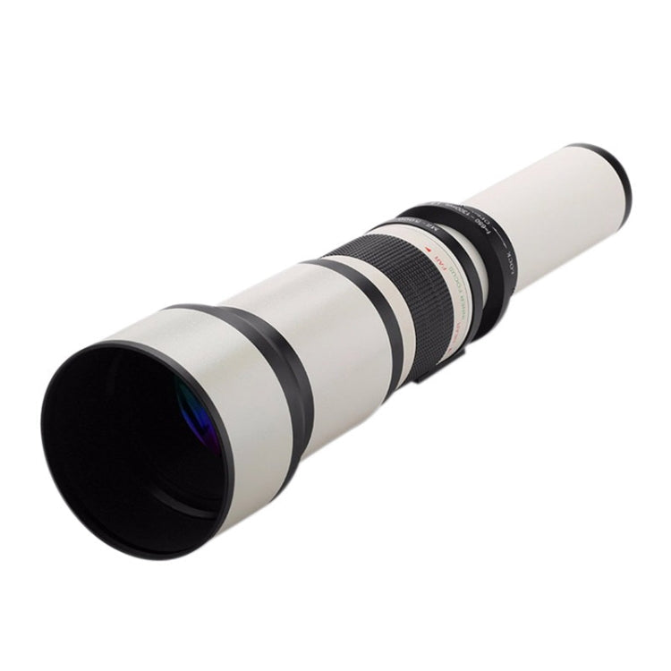 Lightdow 650-1300mm Telephoto Zoom Camera Lens with T2 Mount