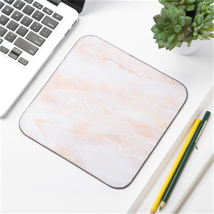 Marble Pattern Office Desk Mat and Organizer (Beige)