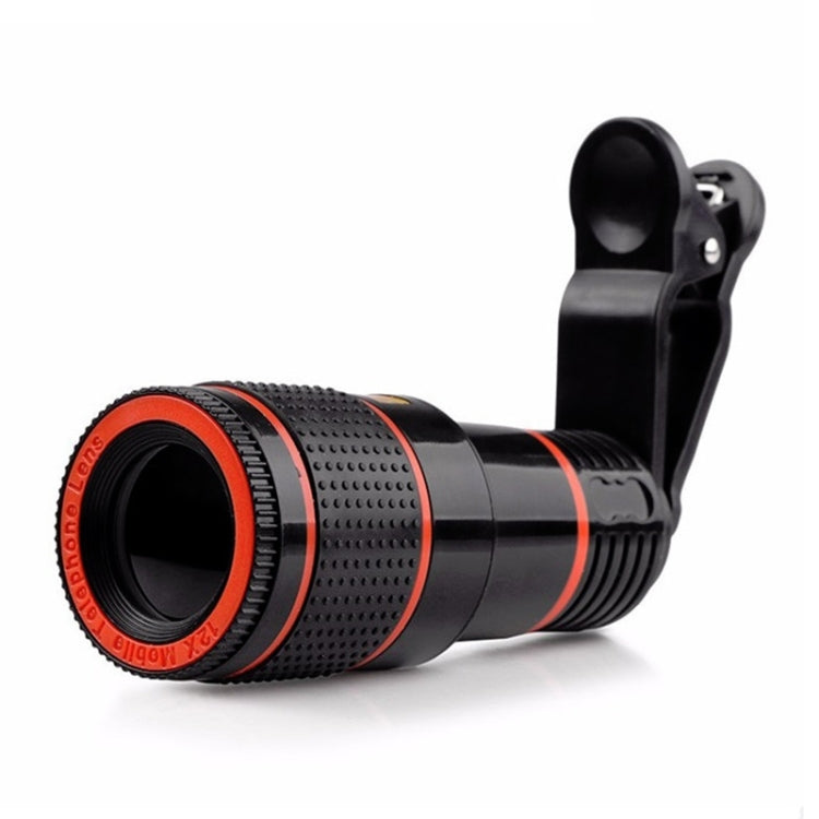 12X Telephoto Lens for Mobile Phone Camera (Black, 2 PCS)