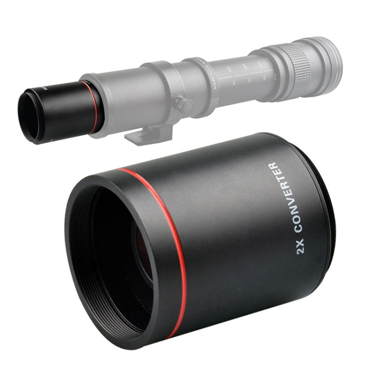 2X Extender Converter Lens for Reentrant Telescope by LIGHTDOW T2-Mount