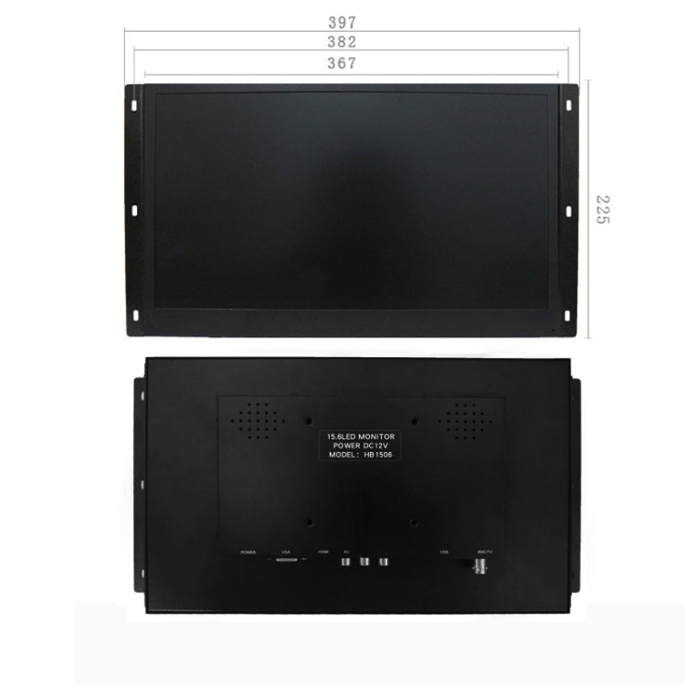 ZGYNK HB1303Q 15.6-Inch Industrial Capacitive Touch Display with US Plug