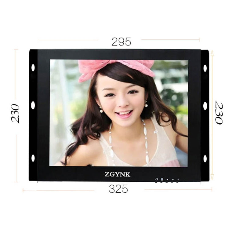 ZGYNK B1042 Portable High-Definition Metal Monitor Display - 12 Inches