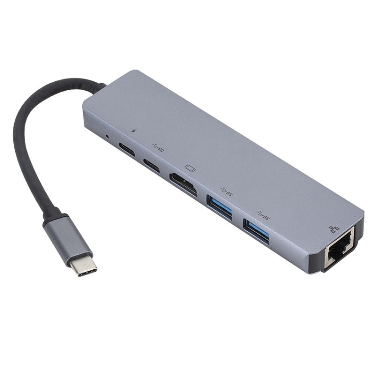 6 in 1 USB3.1 Type-C Docking Station for Nintendo with HDMI and RJ45