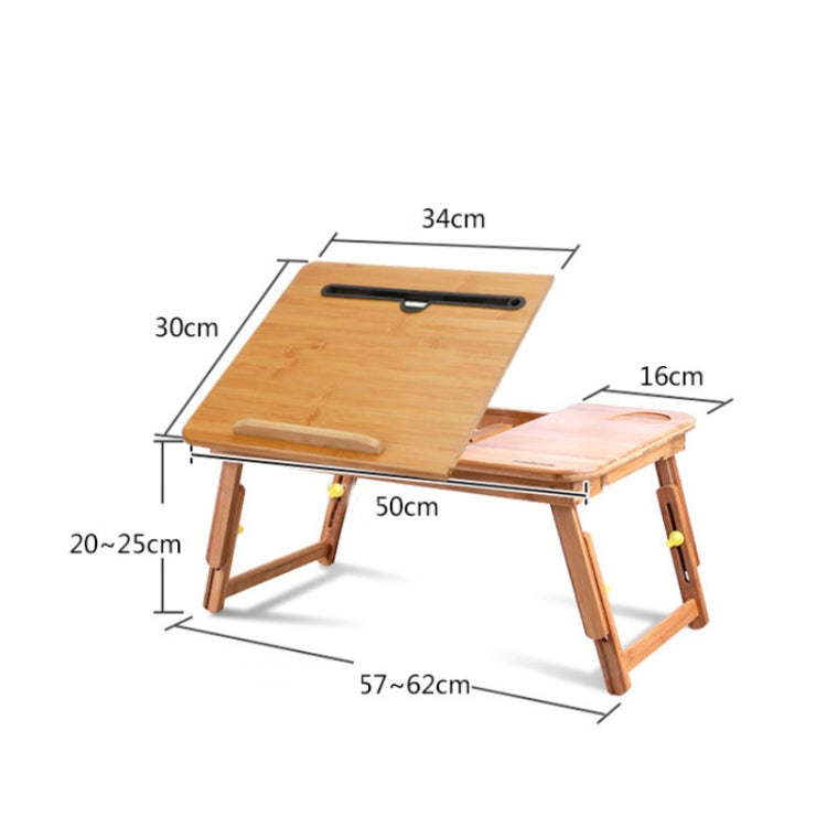 Folding Laptop Desk with Drawer - Small Size (50cm)