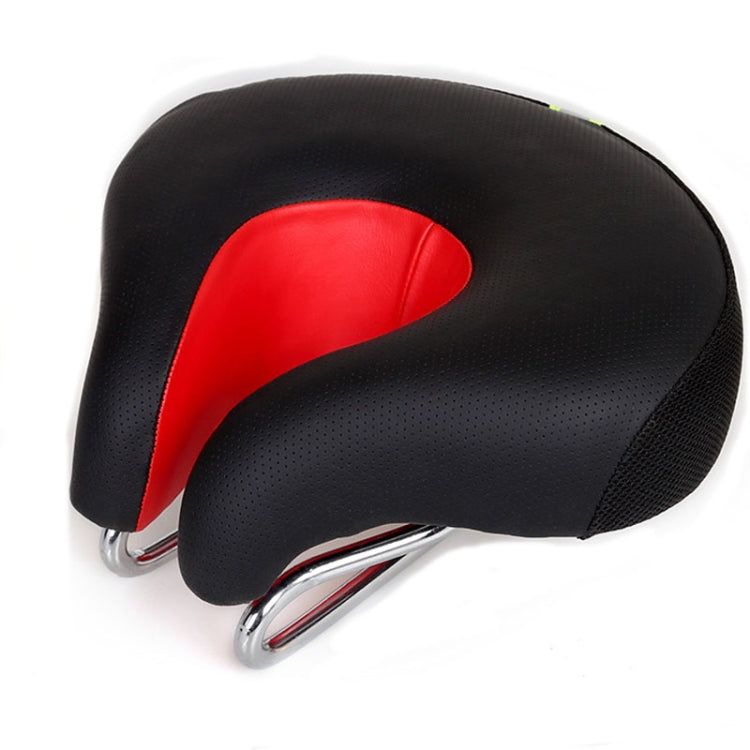 Ergonomic Mountain Bike Saddle with Elastic Elbow Design (Red)