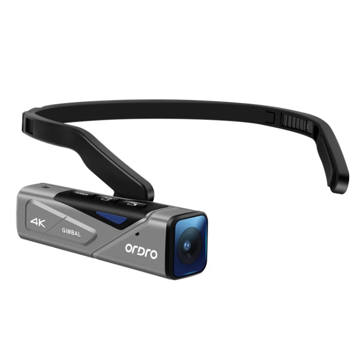 ORDRO EP7 4K Head-Mounted Auto Focus Live Video Smart Sports Camera without Remote Control (Silver Black)