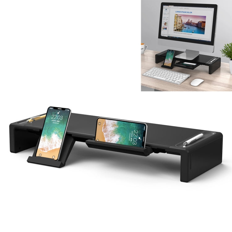 AP2002-2-A Display Riser with Storage for Notebook and Devices by Olmaster, Classic Style