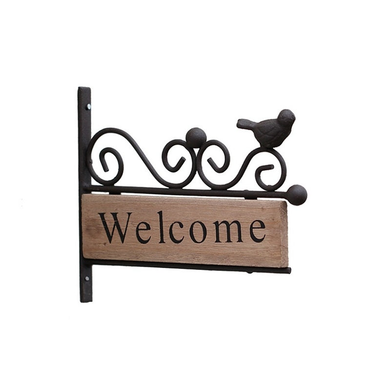 Rustic Country Birds Welcome Doorplate and Photography Prop