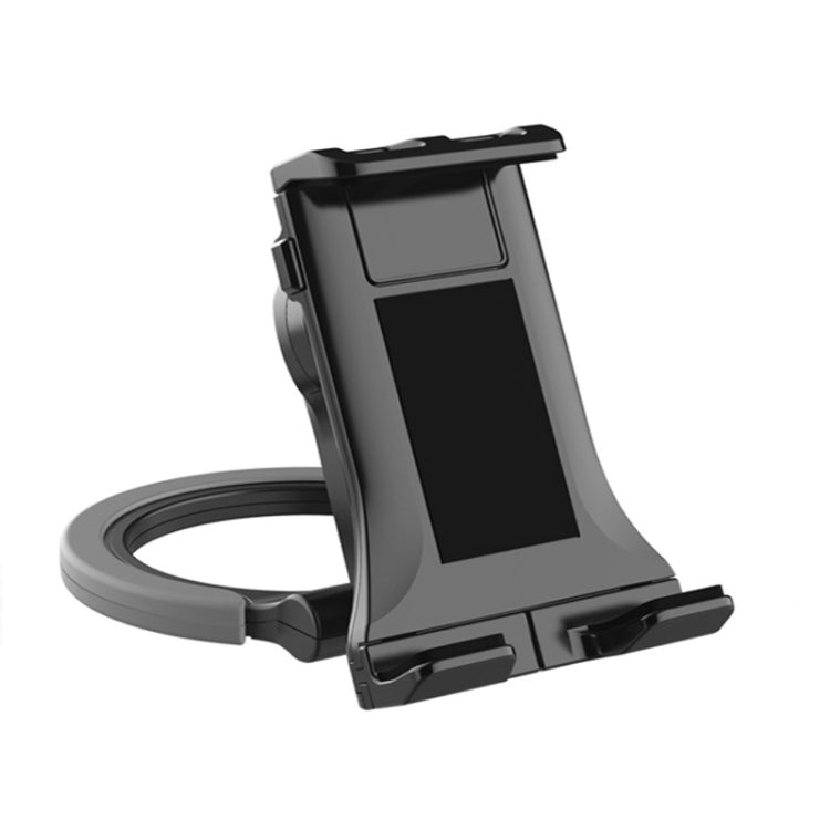 Wall-Mounted Phone and Tablet Holder with Foldable Design (Black)
