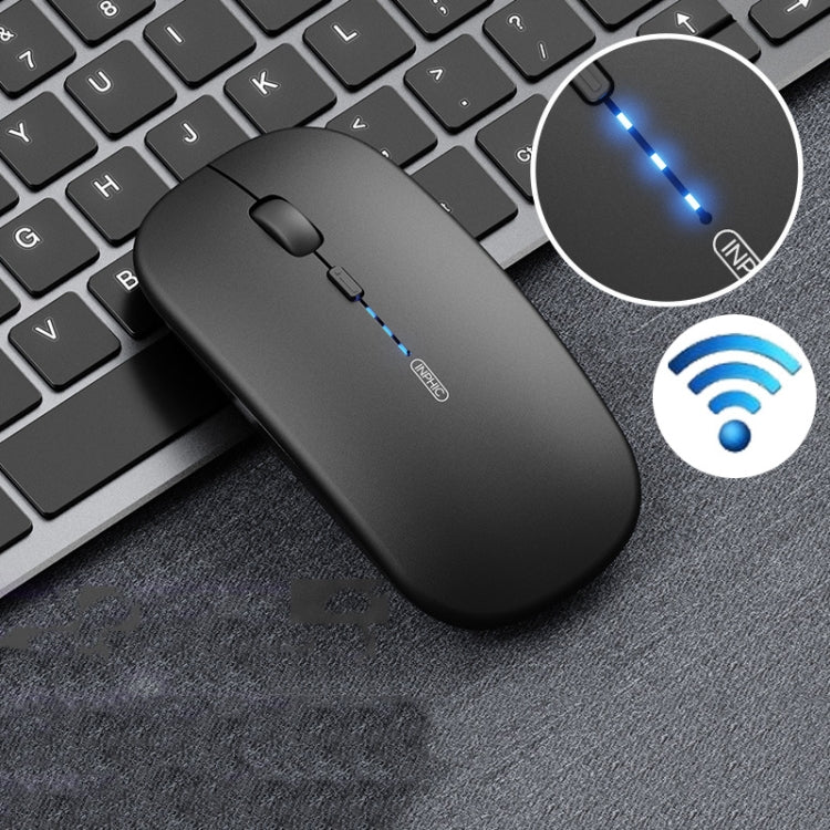 Inphic PM1 Wireless Laptop Mouse with Battery Display (Magic Black)