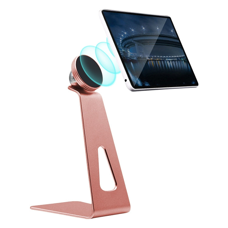 Lazy Desktop Magnetic Wireless Charging Phone Holder (Rose Gold)