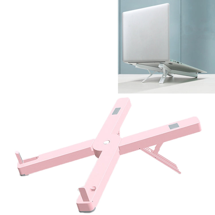 D27 Laptop Stand Bracket: Pink Desktop Heat Dissipation Base