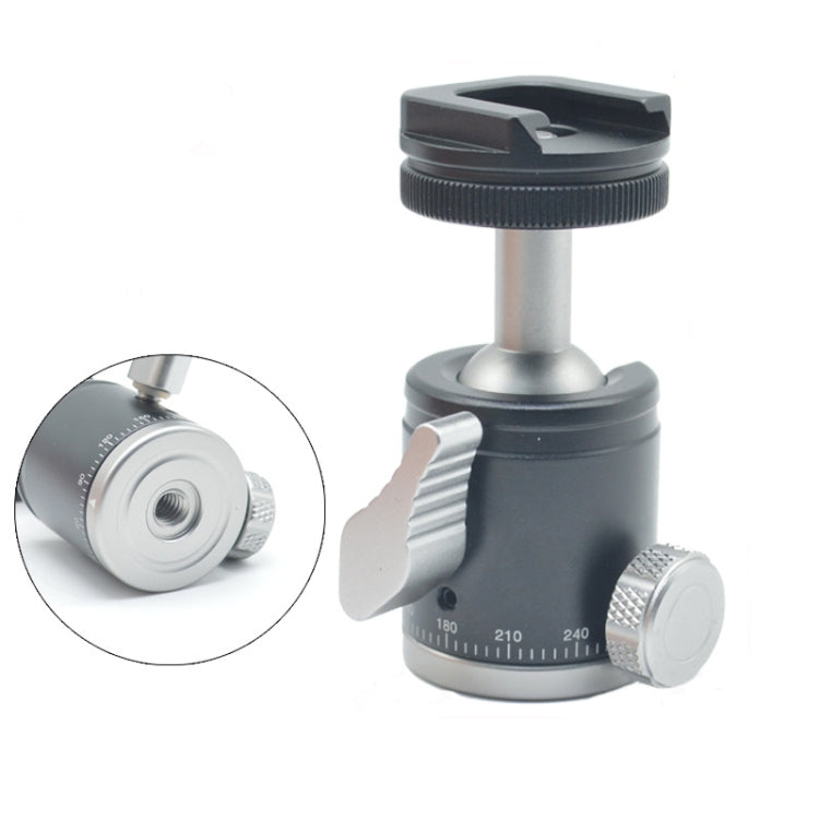 Mini Desktop Aluminum Alloy Tripod with 360-Degree Pan and 90-Degree Tilt