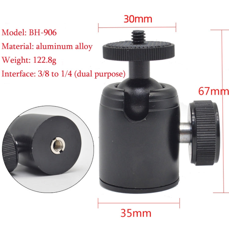 BH-906 Mini Aluminum Alloy Tripod with 360 Degree Pan and 90 Degree Tilt