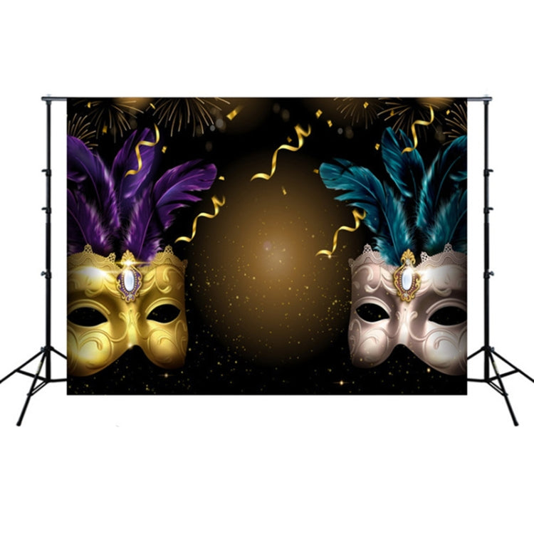 Masquerade Mask Party Scene Photography Backdrop (2.1m x 1.5m)