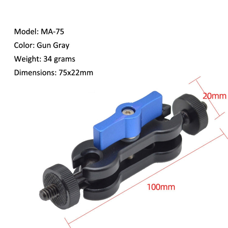 MA-100B Blue YJ Magic Arm with 1/4 inch Ball Head for Equipment and Accessories