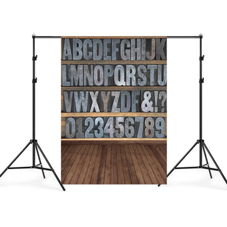 Alphabet Wood Board Baby Photo Background Cloth - 1.5m x 2.1m