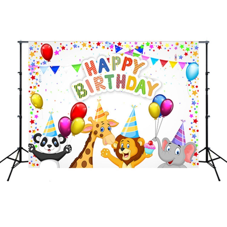 Children's Birthday Party Animal Cartoon Photography Background Cloth - 2.1m x 1.5m Size