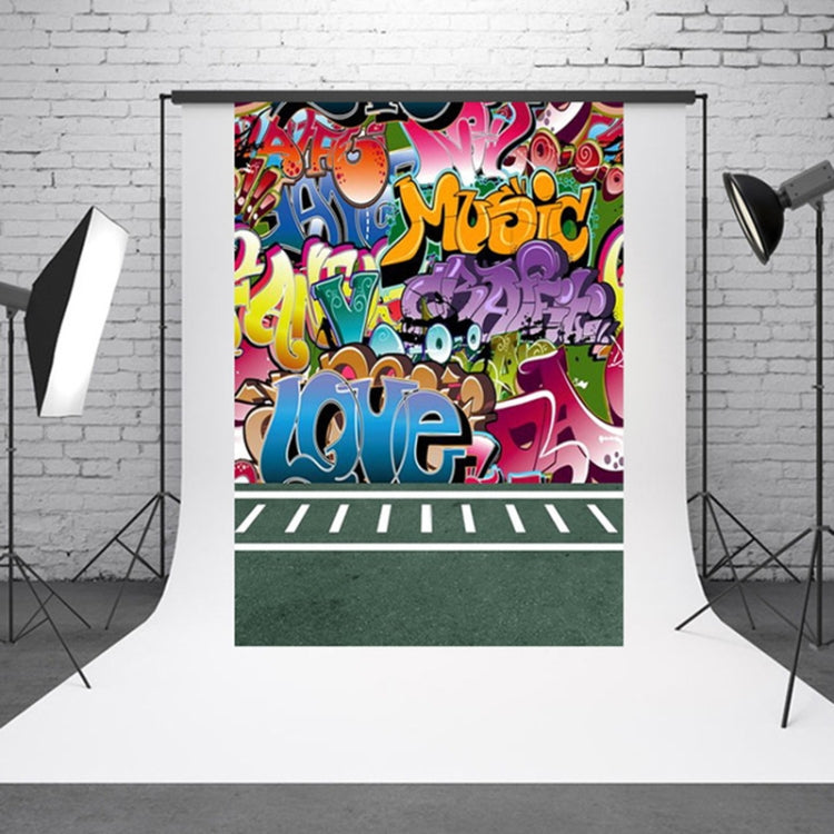 Retro Doodle Children's Photo Shoot Background Cloth - 1.5m x 2.1m