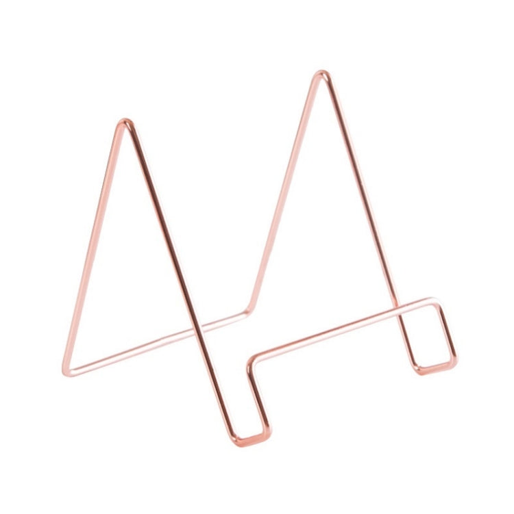 4 Piece Desktop Iron Art Plating Bracket in Rose Gold