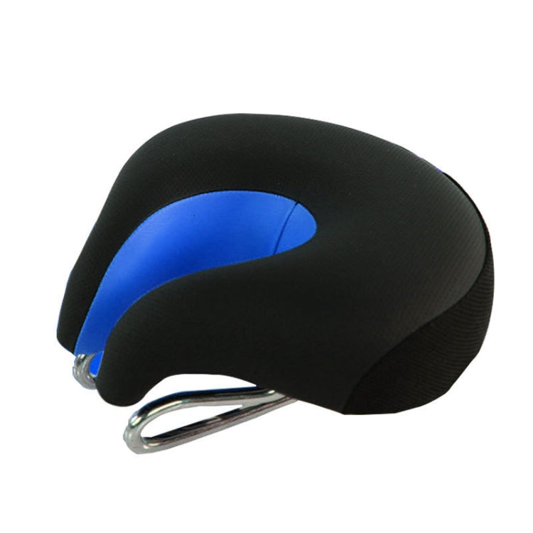 Soft Saddle Mountain Bike Seat with Shock Absorption and Comfortable Design (Black Blue)