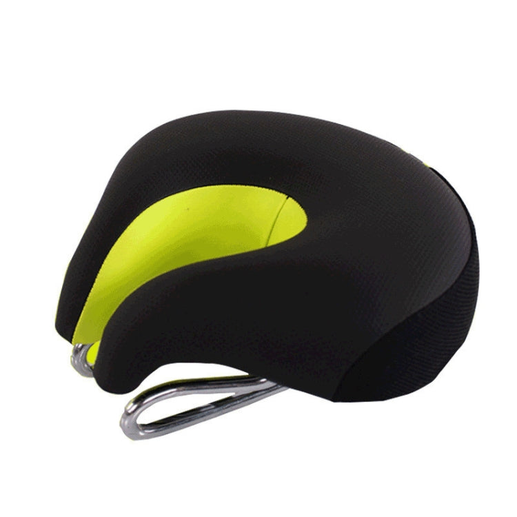 Mountain Bike Soft Saddle with Thick Shock Absorption and Comfortable Seat (Dark Green)