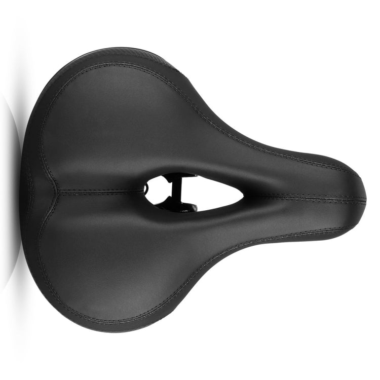 Black Reflective Bicycle Saddle Seat for Enhanced Safety and Comfort