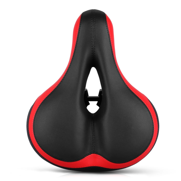 Reflective Bicycle Saddle for Comfort and Safety (Black Red)