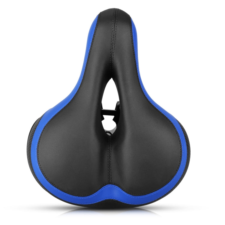 Reflective Bicycle Saddle Seat with Warning Reflective Tape (Black Blue)