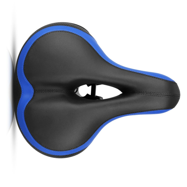 Reflective Bicycle Saddle Seat with Warning Reflective Tape (Black Blue)