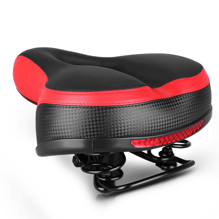 Comfort Plus Reflective Mountain Bike Seat - Black Red