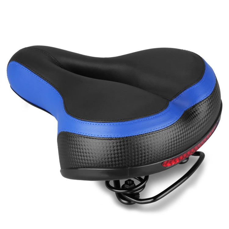Reflective Spring Saddle Mountain Bike Seat (Black Blue)