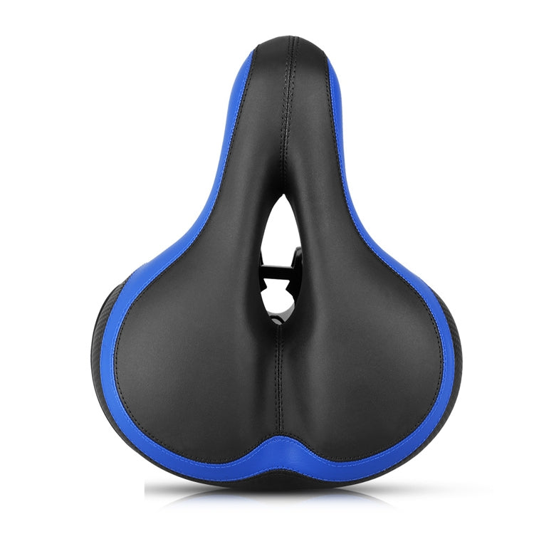 Reflective Spring Saddle Mountain Bike Seat (Black Blue)
