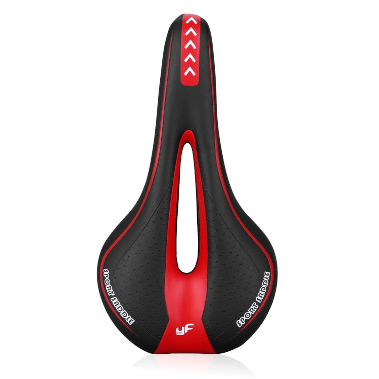 YAFEE YF-1018 Mountain Bike Saddle - Black and Red