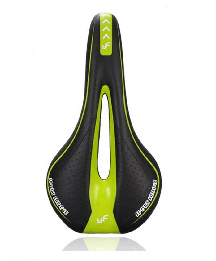 YAFEE YF-1018 Mountain Bike Saddle - Black Green