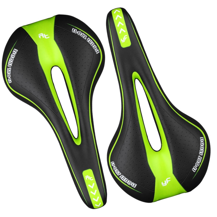 YAFEE YF-1018 Mountain Bike Saddle - Black Green