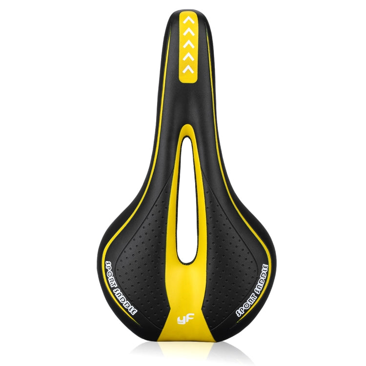YAFEE YF-1018 Mountain Bike Saddle - Black and Yellow