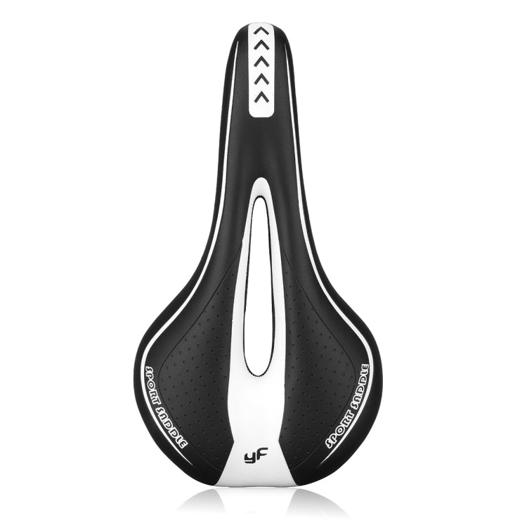 YAFEE YF-1018 Mountain Bike Saddle for Comfortable and Flexible Riding Experience (Black White)