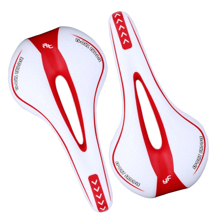 YAFEE YF-1018 Mountain Bike Saddle - White Red