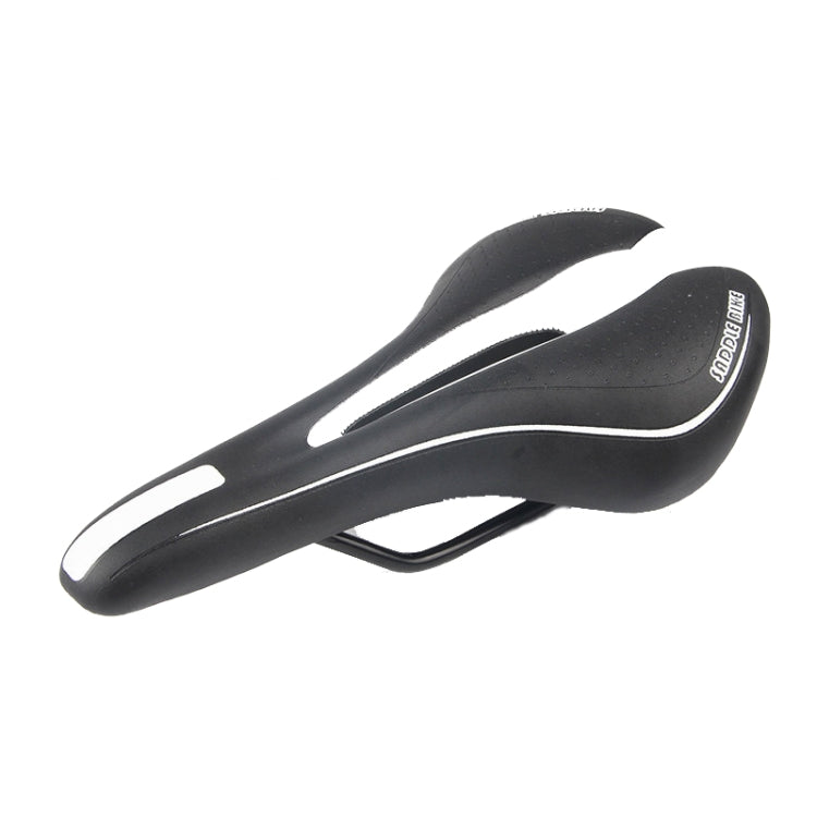 Comfortable and Durable Black and White Mountain Bike Saddle
