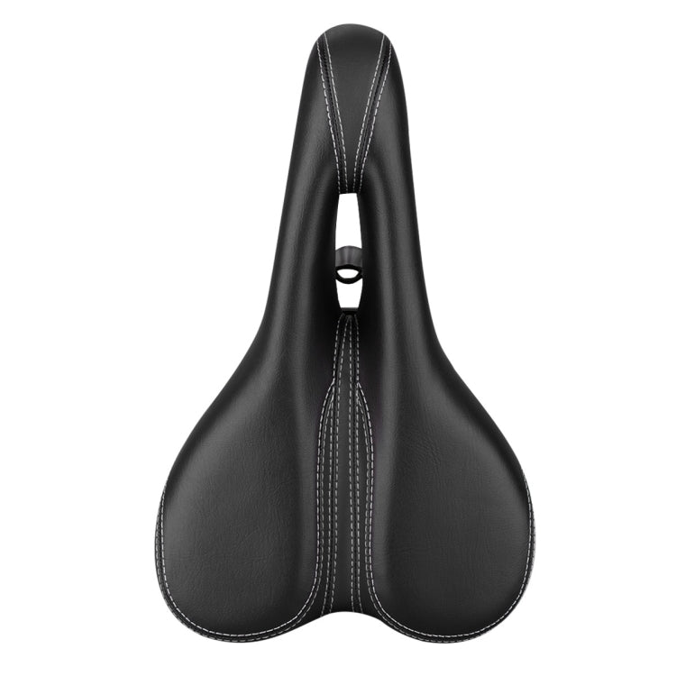 Comfortable Black Mountain Bike Seat with Hollow Breathable Design