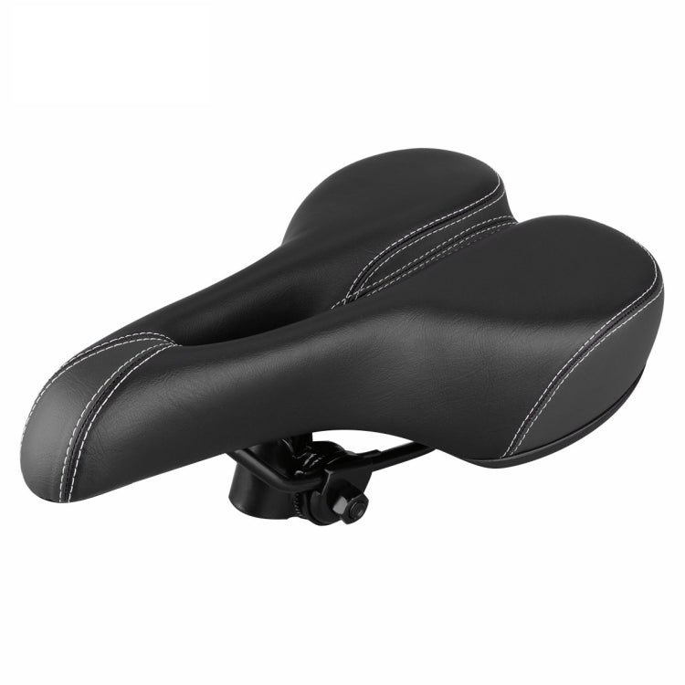 Comfortable Black Mountain Bike Seat with Hollow Breathable Design