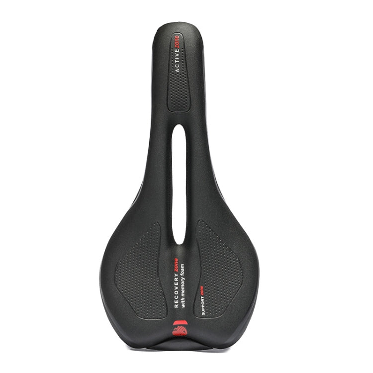 Red Hollow Breathable Bicycle Seat for Mountain and Road Bikes