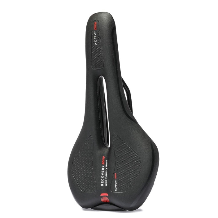 Red Hollow Breathable Bicycle Seat for Mountain and Road Bikes