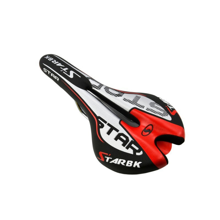 Black and Red Mountain Bike Road Bike Saddle for Enhanced Cycling Experience
